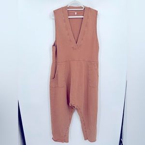 Free People | Whats Up Onesie Peach Size Large